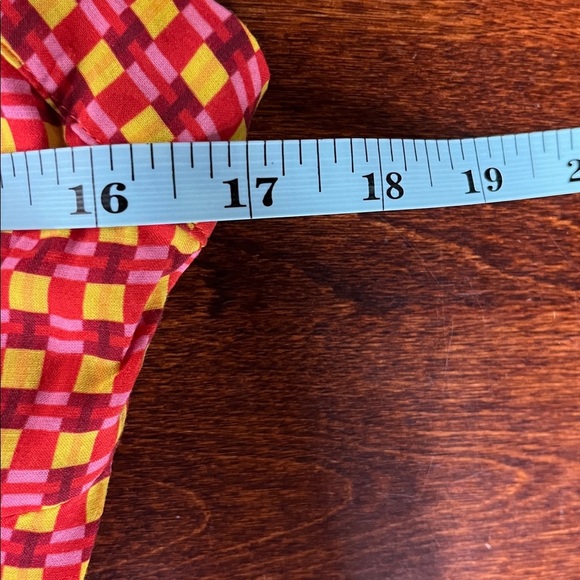 Maeve Anthropologie Maxi 6 Colorblock Straps Side Zip Lined Handkerchief Hem EUC - Picture 13 of 14